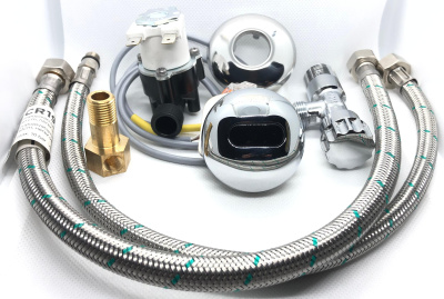 SLP 17A Комплект для оборудования писсуара DOMINO автоматическим смывом 24В Sanela Чехия (фото, схема)