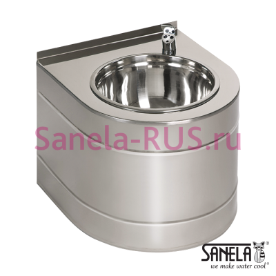 Питьевой фонтанчик с сенсорным краном SLUN 14E арт: 93141 Sanela Чехия (фото, схема)