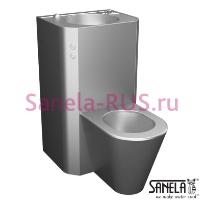 Пьезо унитаз с умывальником SLWN 28P арт: 94283 Sanela Чехия (фото, схема)