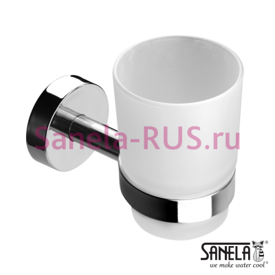 Нержавеющий держатель со стаканом SLZD 12 арт: 62120 Sanela Чехия (фото, схема)