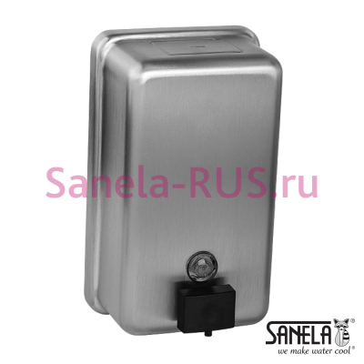 Нержавеющий дозатор жидкого мыла 1,2л SLZN 39 арт: 95390 Sanela Чехия (фото, схема)